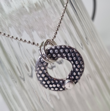 Soleil et Luna vedhænget vis på sølvkæde
